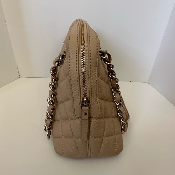 ✨Like New!! KATE SPADE Gold Coast Georgina Quilted Leather Cashew Handbag Purse - Picture 5 of 16